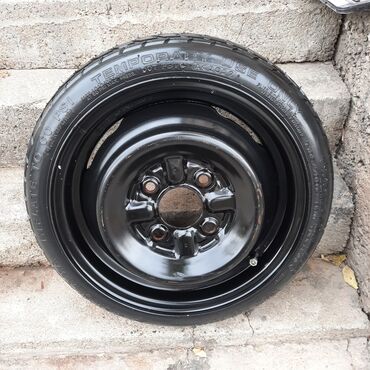 чехол на запаску: Дөңгөлөктөр монтажда R 14, Колдонулган, Камдык, Жеңил унаалар, Темир, тешиктери - 4