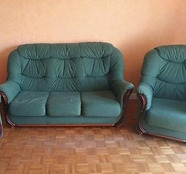 90: Мягкий комплект в классическом стиле: диван и одно кресло - Цвет — 2