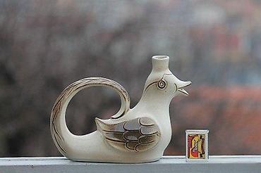 Figure: Vintage Gerzit decanter, bokal vrč za piće Nemačka 1960 24cm. Predivan — 1