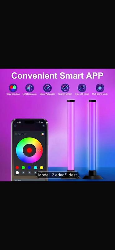 sehne isiqlari: RGB IC Müdrik LED işıq sütunu – 2 ədəd/1 dəst - 16+ milyon rəng — 4