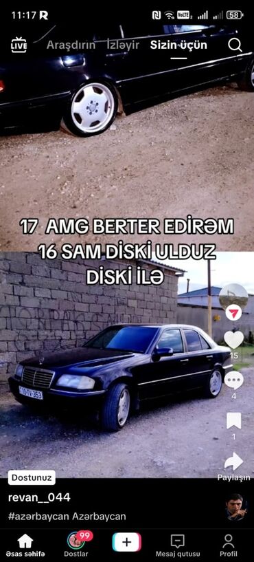 r14 disklər: Disk AMG R 17, 5 Boltlu