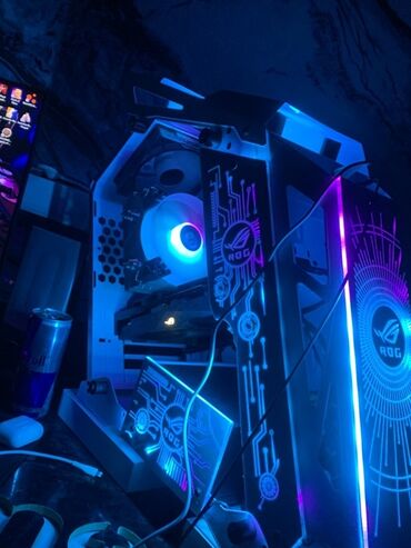 rtx 2070 qiymeti: ASUS ROG temalı yüksək performanslı gaming masaüstü PC HDD 1TB✅ SSD