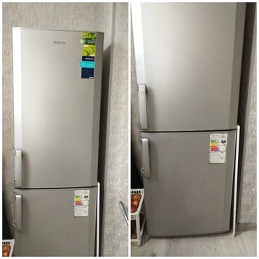 Техника для кухни: Б/у Холодильник Beko, No frost, цвет - Серый