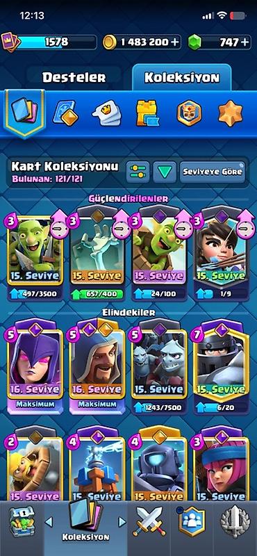 çoxlu oyun: Clash Royale hesabı - Kupa: 11044+ - Kral səviyyəsi/profil framı — 3