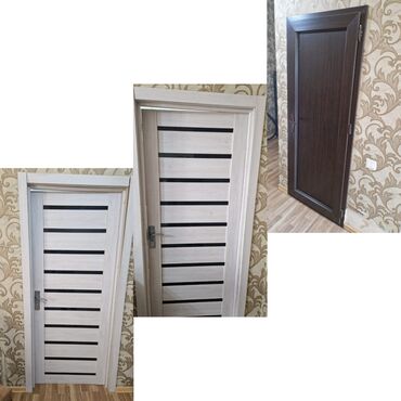 Otaq qapıları: 3 eded qapi. 2 ededi plastik. ölçü 205/90sm. 3 bir
