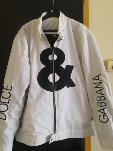 bomber jakna new yorker: Jacket Dolce & Gabbana, XL (EU 42), color - White