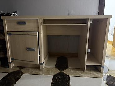 set mebel: Mebel dəsti – açıq ağac tonlarında, sadə və funksional dizayn — 2