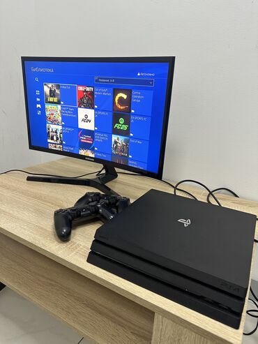 PS5 (Sony PlayStation 5): Продаю прошитую Sony PlayStation 4 про, 1000 Гб. Приставка в хорошем