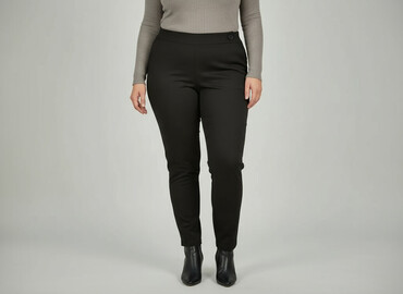 buty na koturnie w ccc: Janina, Material trousers for women, size 3XL (EU 46)