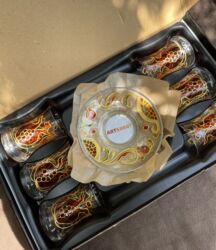 qeşeng şekiller: Armudu stəkanlar, 6 ədədli dəst