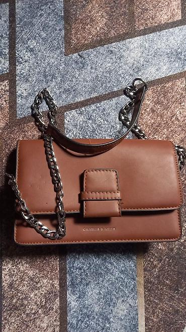 deri çanta: Qadın üçün çiyin/çapraz çanta – Charles & Keith - Rəng: isti — 1