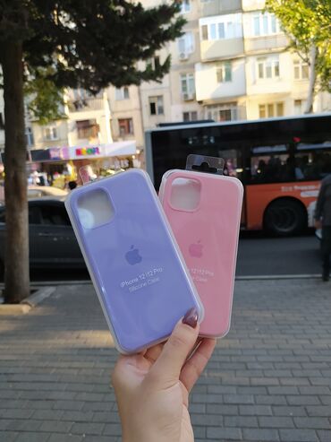 telfon kabroları: IPhone 12 və 12 pro silicone case 😍 müxtəlif rənglərdə ✅ Apple və