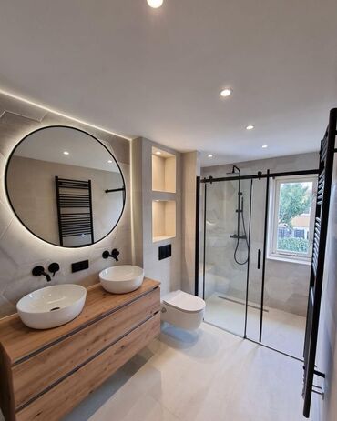 Душевые перегородки и ограждения: Душевые перегородки и зеркала на заказ, по индивидуальным размерам — 9