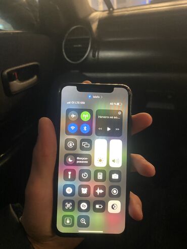 Apple iPhone: IPhone X, Б/у, 256 ГБ, Черный, Чехол, 100 %