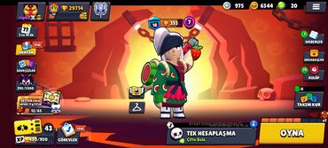 Qazanlar: Brawl Stars hesabı - Kuboklar: 29 714 - Dərəcə: 77 - Savaşçılar