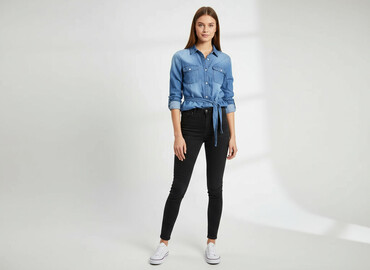 bershka kurtka koszulowa: Janina, Сорочка жіноча, розмір S