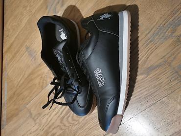 Kişi ayaqqabıları: USPA (U.S. Polo Assn.) Uni idman ayaqqabısı - Rəng: qara, altlıqda — 2