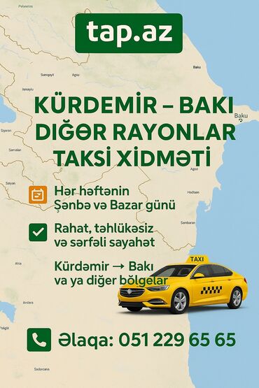 yuk masini arendaya verilir: Minik avtomobili, Bakı - Qəbələ