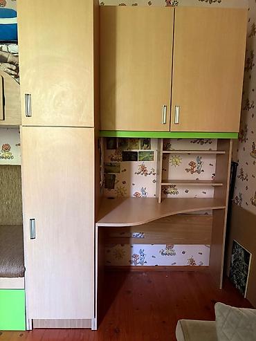 loft yataq desti: Uşaq otağı üçün modullu ikiqat çarpayı-garnitur - Üst mərtəbədə — 3