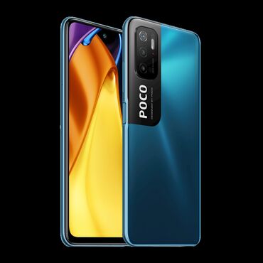 Poco: Poco M3 Pro 5G, 64 GB, rəng - Bej, Sensor, Barmaq izi, Face ID