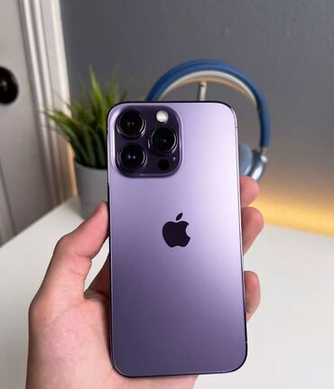 сони плейсте: IPhone 14 Pro, Б/у, 128 ГБ, Deep Purple, Защитное стекло, Чехол, 92 %