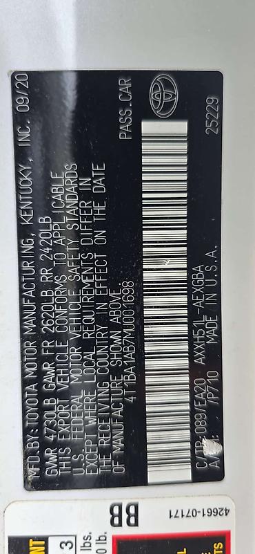 Toyota: Toyota Avalon: 2020 г., 2.5 л, Автомат, Гибрид, Внедорожник — 7