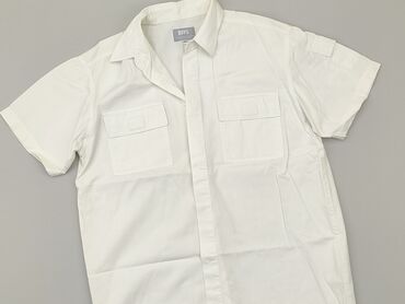 koszula w samoloty: Koszula 10 lat, stan - Bardzo dobry, wzór - Jednolity kolor, kolor - Biały