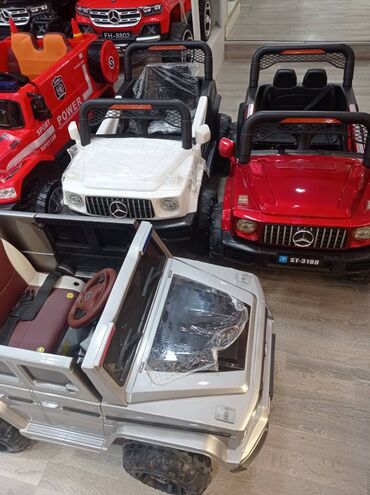 Uşaq üçün elektrik maşınları: 350 manatdan başlayan qiymetlərlə Həm fərdi həm də pultla 2 matorlu, 3 — 15