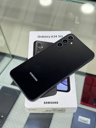 samsung s3650: Samsung Galaxy A34 5G, 128 GB, rəng - Qara, İki sim kartlı