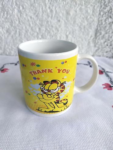 Ostalo posuđe: Vintage Garfild Keramička Šolja "Thank You" 80s Garfild Keramička — 1