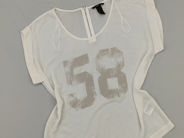 bluzki na jedno ramię białe: Blouse, H&M, S (EU 36), condition - Very good