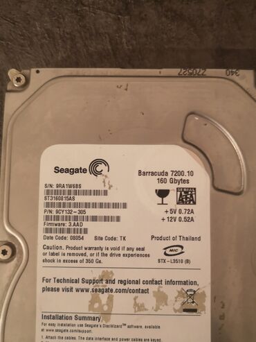 hdd 2 5: Маалымат алып жүрүүчү, Колдонулган, Seagate, HDD, 3.5", ПК үчүн