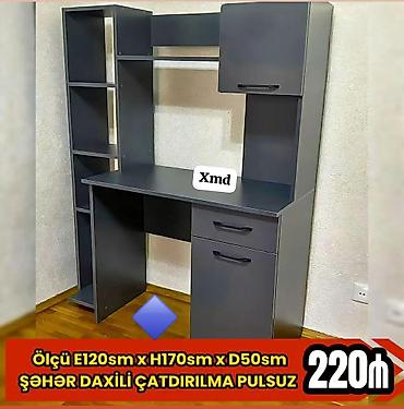 dərs masası qiyməti: Düz masa, Polkalı, Siyirməli, Sadə laminat, Zəmanətli, Kredit yoxdur — 1