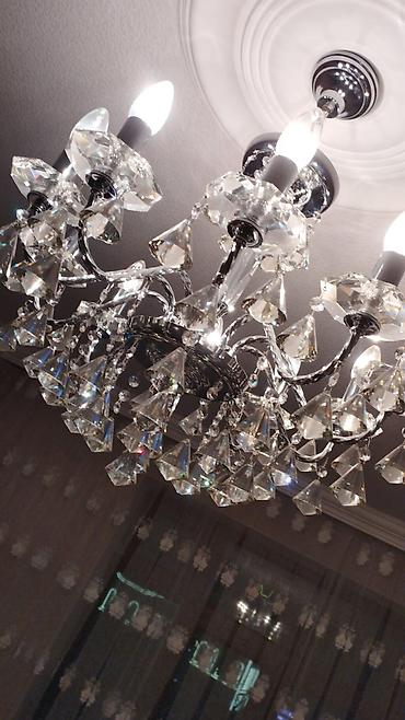 cucə lampası: Çılçıraq, 5 lampa, Xrustal — 1