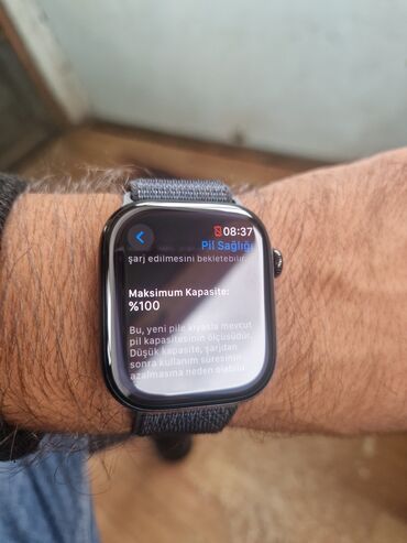 Мужская одежда: Смарт часы, Apple, Сенсорный экран, цвет - Серый