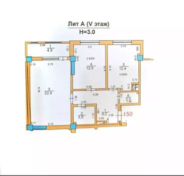 Продажа квартир: 2 комнаты, 63 м², Элитка, 5 этаж, Евроремонт