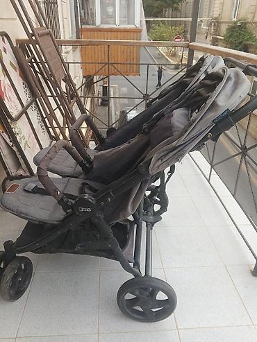 Uşaq dünyası: İkiuşaqlı uşaq arabası – yan‑yana dizayn - Brend/model: B2G (etiketdə — 2