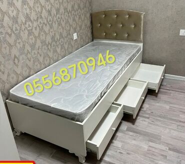 Çarpayılar: Yeni, Təknəfərlik çarpayı, Bazalı, Matras ilə, Siyirməsiz, Azərbaycan — 2