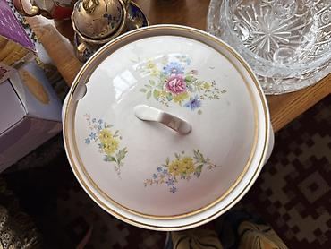 Супницы: Новая фарфоровая супница с крышкой, ссср, фарфоровый завод Дулево. - — 5