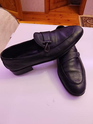 marc jacobs canta: Kişi loaferləri – qara rəng, klassik dizayn - Model: Loafer (bağsız — 7