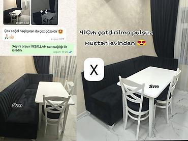 reception masa: Mətbəx künc dəsti – zərif və rahat dizayn - Komplekt: L formalı — 1