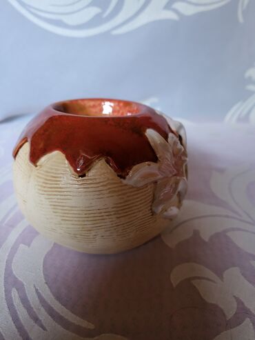 Ostali kućni dekor: Svecnjak nov rucni rad 80te. Svecnjak za okrugle i visoke svece — 5