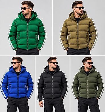 wedze jakna: Muška zimska jakna – puffer model sa kapuljačom - Topla, prošivena — 1