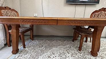 table study: Продаю раскладной деревянный стол со стульями!! Размер стола ширина — 2