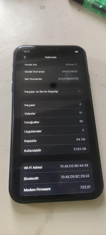 iphone se 2020 bakida: IPhone 11, 64 GB, Deep Purple, Face ID — 3