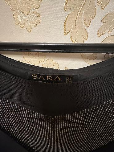 Платья: SARA Couture geyim – qadın paltarı - Model: qara və gümüşü parıltılı - — 3