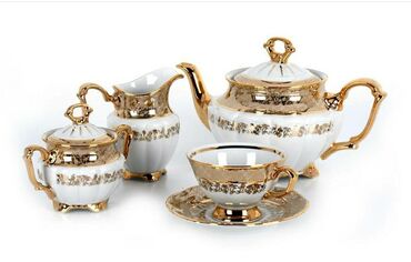 Nahar dəstləri və servizlər: Nahar dəsti, rəng - Qızılı — 2