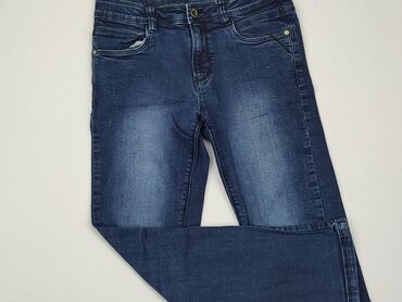 legginsy dla 12 latki: Spodnie jeansowe, Carry, 12 lat, 146, stan - Dobry