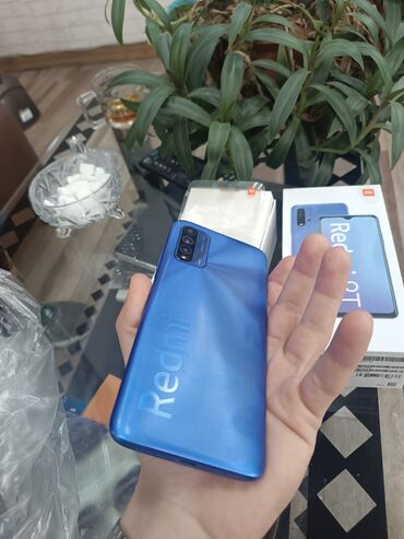 Xiaomi: Xiaomi Redmi 9T, 128 GB, rəng - Göy, 
 Barmaq izi, İki sim kartlı, Face ID