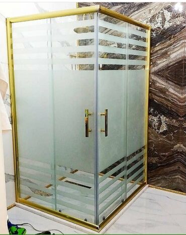 Duş kabinaları, arakəsmələr: Yeni Üstü açıq kabina, Künc üçün, Ödənişli çatdırılma — 8